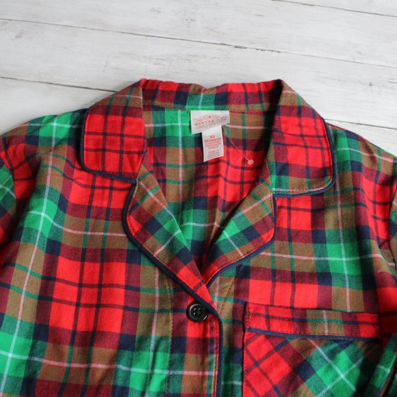 Wondershop Women's Plaid Pajama Set Size XS Red Green Navy Christmas - Picture 3 of 5